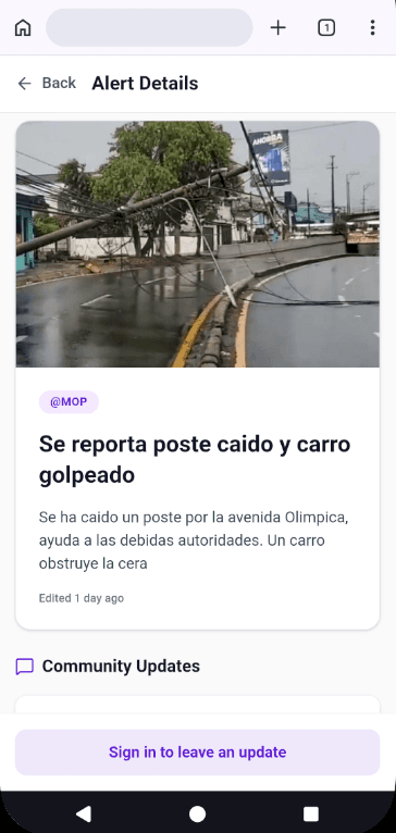 Alert details